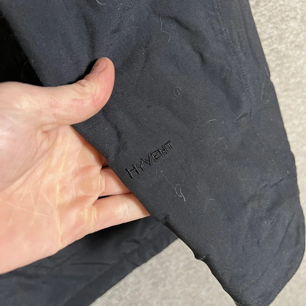 The North‎ Face Jacket Mens Large Black Hooded Insulated HyVent Ski Winter Coat